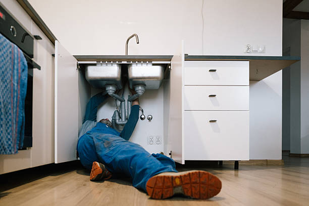 Professional Drain Cleaning technician working in Slaterville Springs, NY